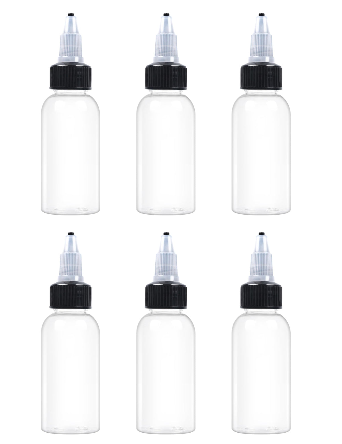 EOSAU botellas dosificadoras de 1oz con tapa giratoria para dosificar con precisión.
