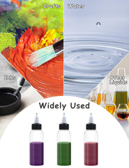 Conjunto EOSAU de 6 botellas transparentes de 60 ml para líquidos.