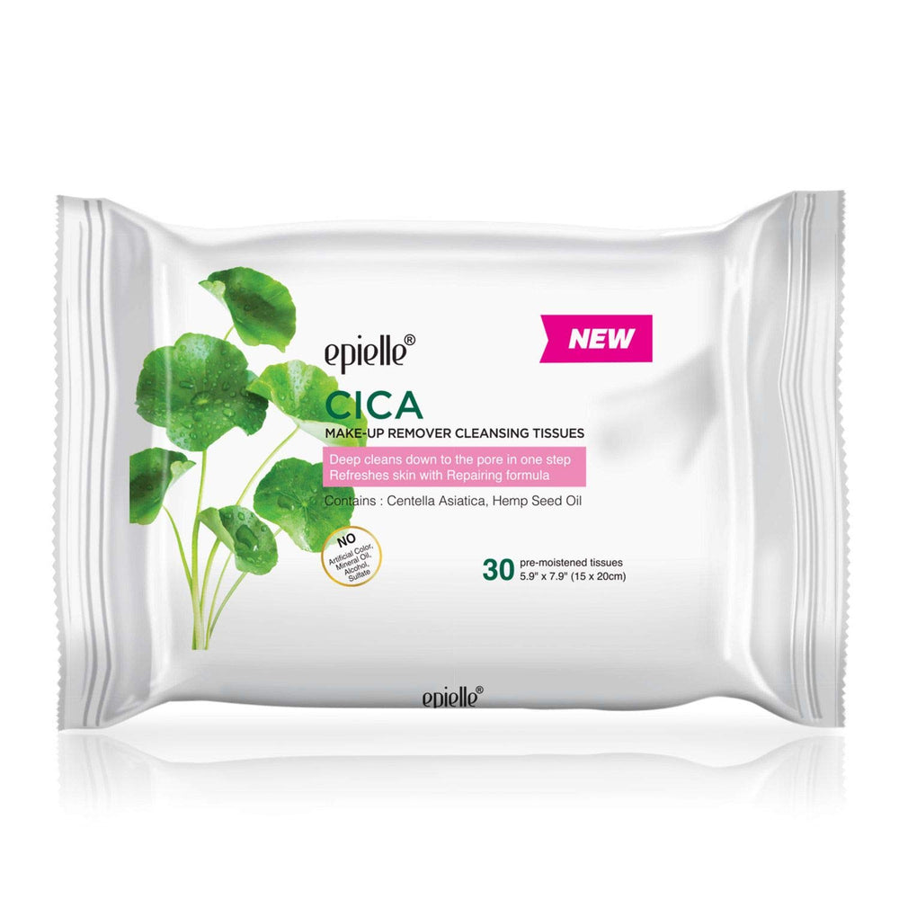 Desmaquillantes Epielle para maquillaje resistente al agua, retiro suave y eficiente.