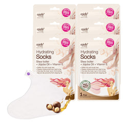 Epielle mascarilla para pies, empaque visible, hidratación rápida para piel seca.