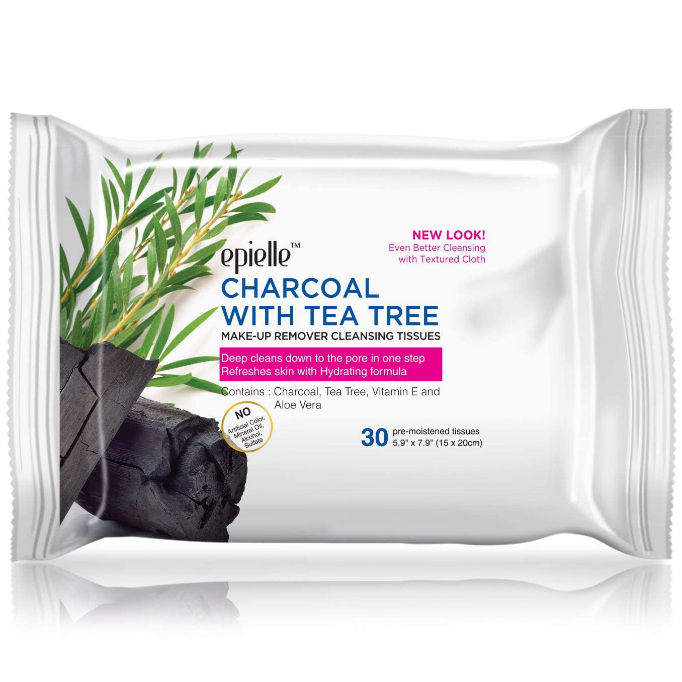 Epielle toallitas desmaquillantes con té de árbol de té para piel fresca