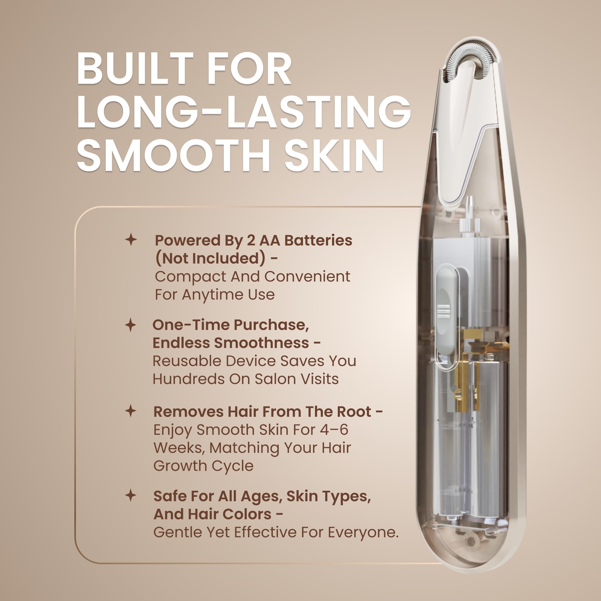 Epilady Esthetic Pearl uso en labio superior y mejillas con suavidad.