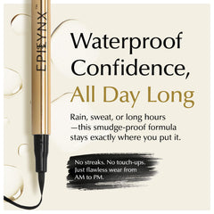 Delineador EPILYNX resistente al agua para uso diario y salidas nocturnas.