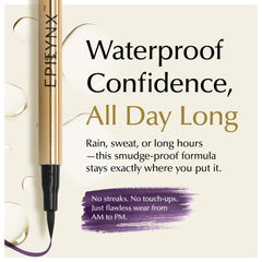 Delineador EPILYNX sin gluten, adecuado para ojos sensibles y uso diario.