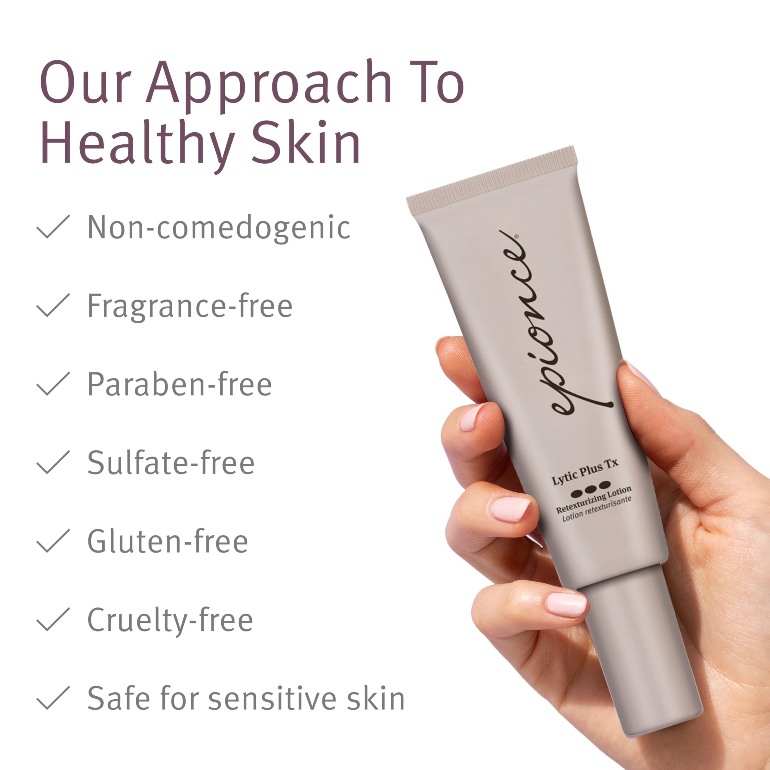 Epionce Lytic Plus Tx, complemento para protector solar diario.