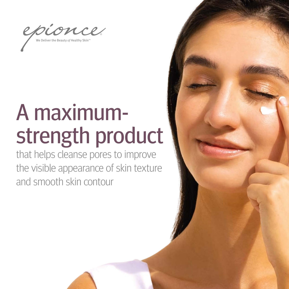 Epionce Lytic Plus Tx, reducción aparente de irritación en granos.