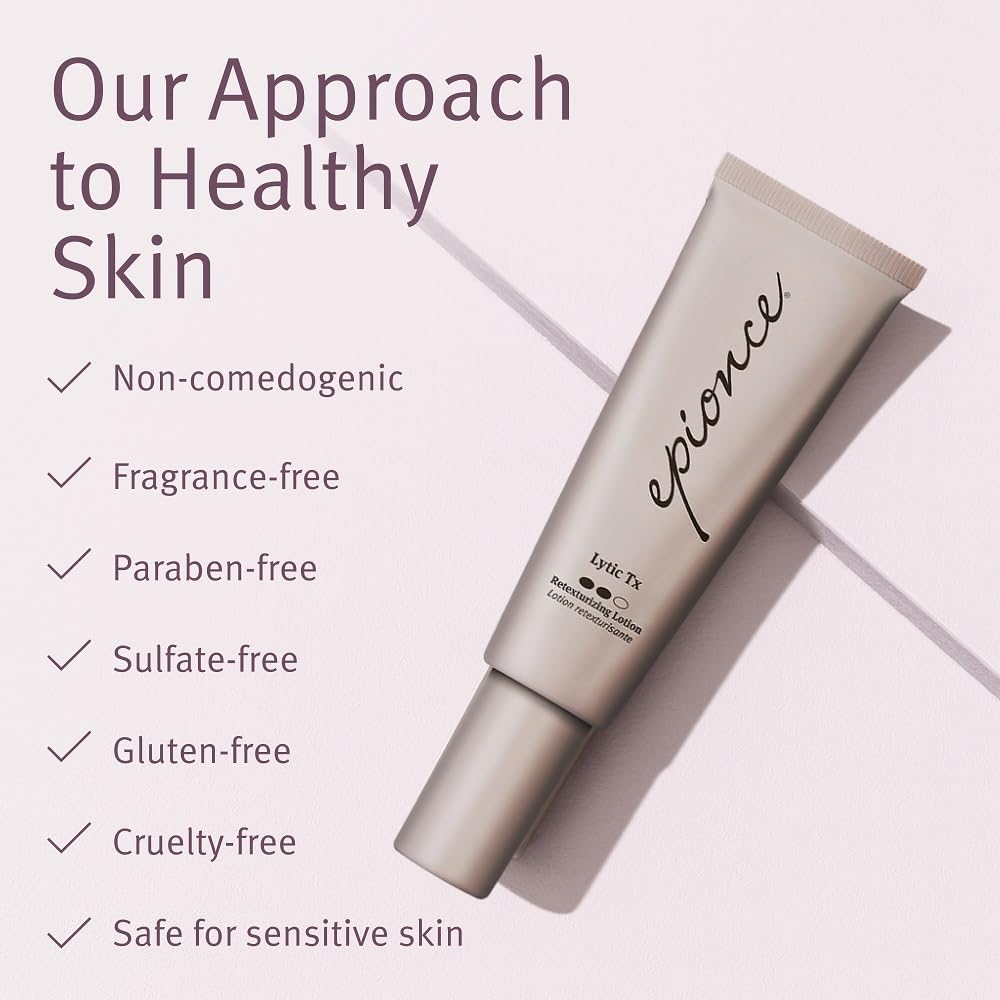 Epionce Lytic Tx: parte de una rutina diaria para piel normal a mixta.