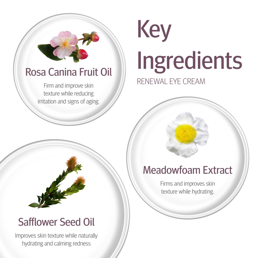 Epionce Renewal Eye Cream textura ligera y no grasa para uso diario.