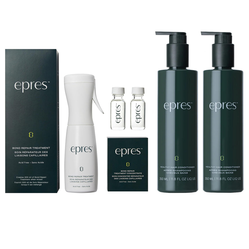 epres champú para cabello saludable: botella visible, limpieza suave y brillo inicial