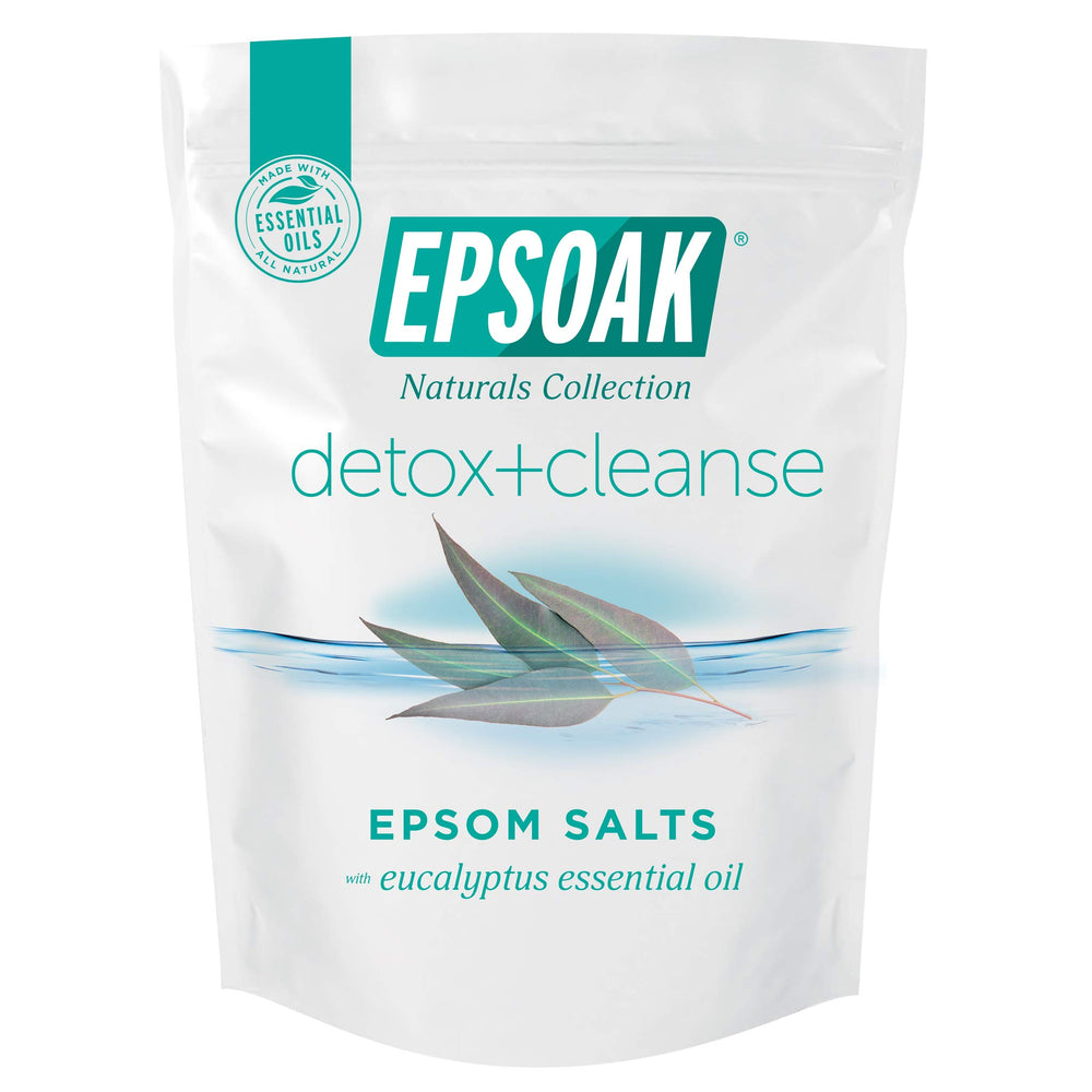 Epsoak Sal Epsom 2 libras: baño detox relajante y reconfortante para cuerpo y mente.