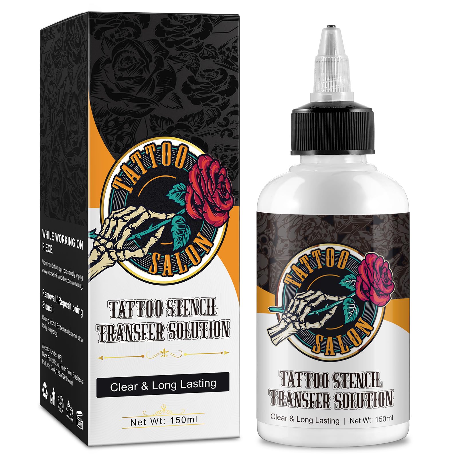 EQEIYICS gel de transferencia de plantillas para tatuaje, transferencia clara y duradera.