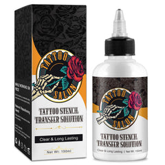 EQEIYICS gel de transferencia de plantillas para tatuaje, transferencia clara y duradera.