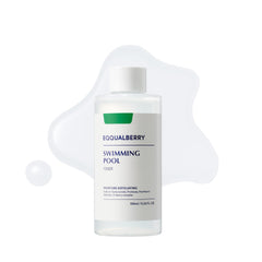 EQQUALBERRY tónico en botella, exfoliación suave para piel sensible.