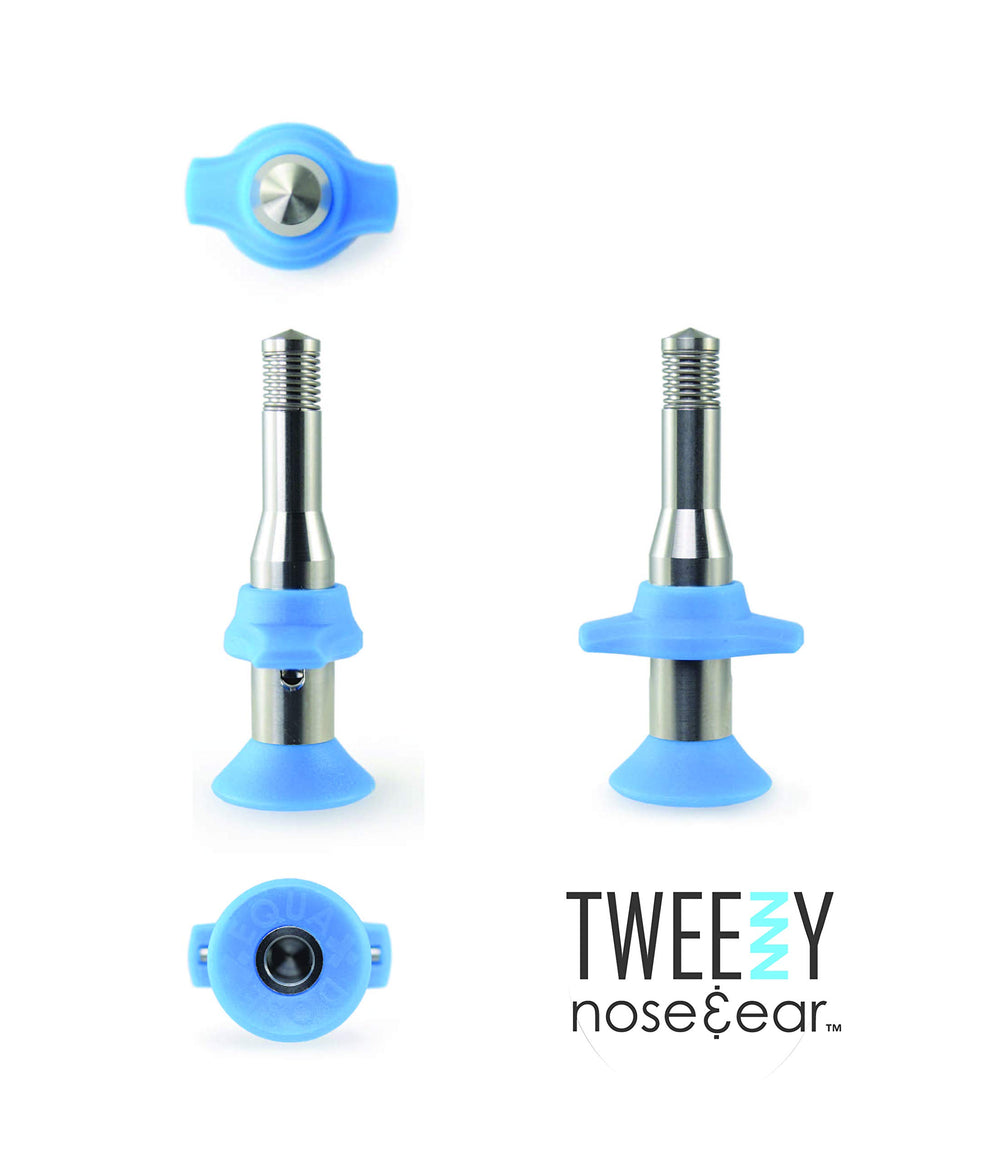EQUADOSE Tweezy, mango ergonómico para control preciso en nariz y orejas.