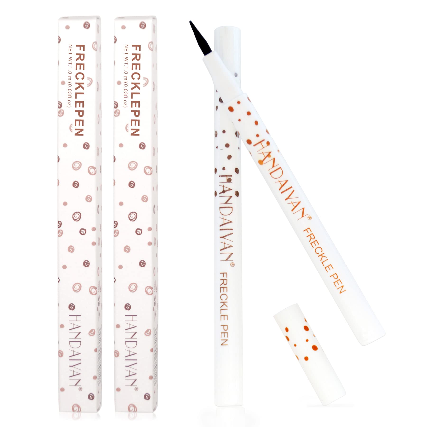 Equusecured Freckle Pen colorea trazos suaves para un aspecto natural y duradero.