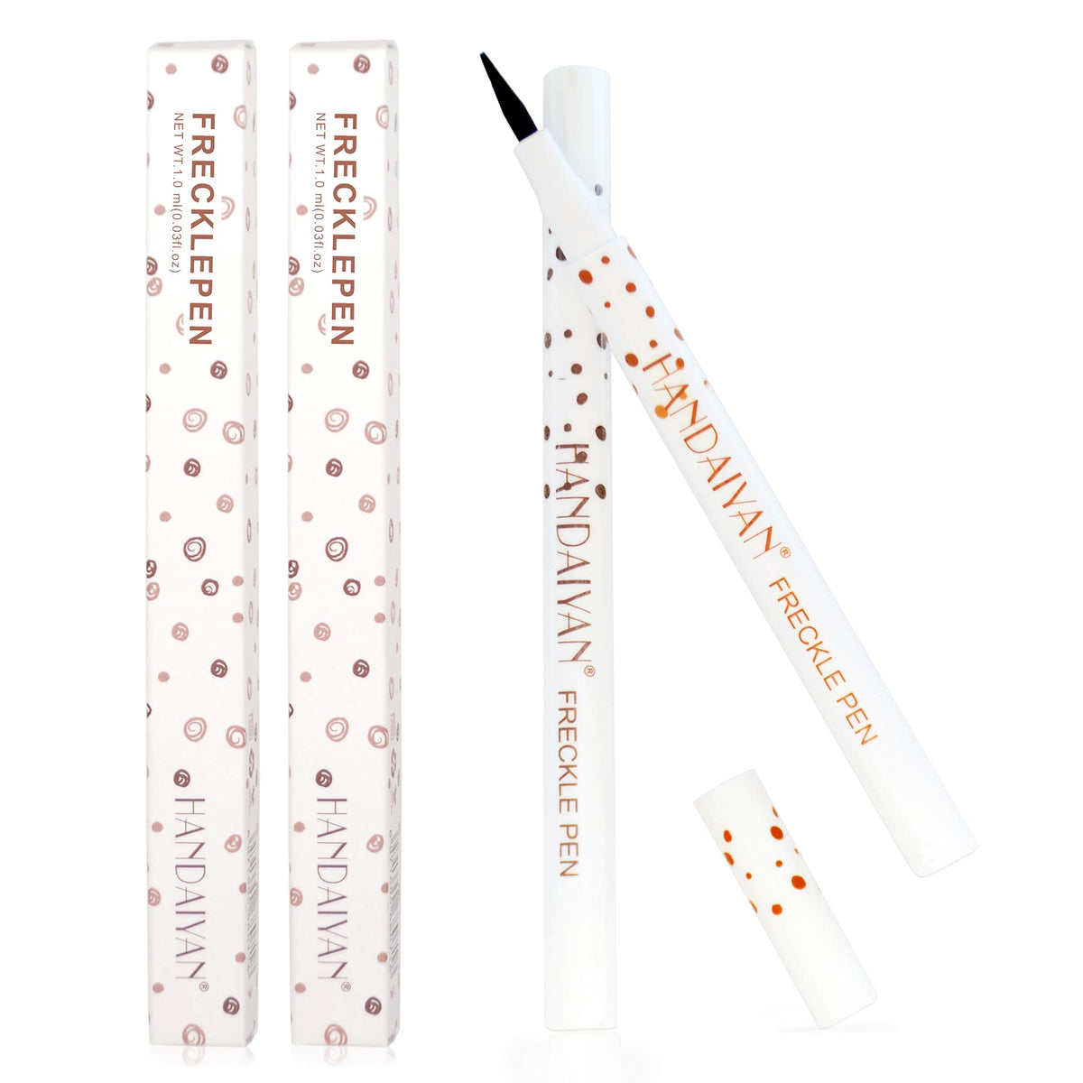 Equusecured Freckle Pen colorea trazos suaves para un aspecto natural y duradero.