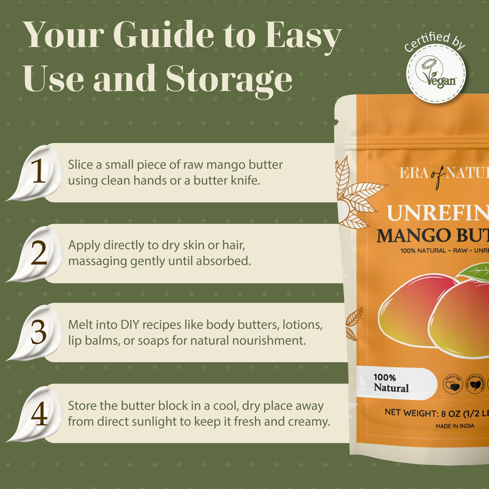 Era of Nature Insumos cosméticos mango, para cremas y lociones.