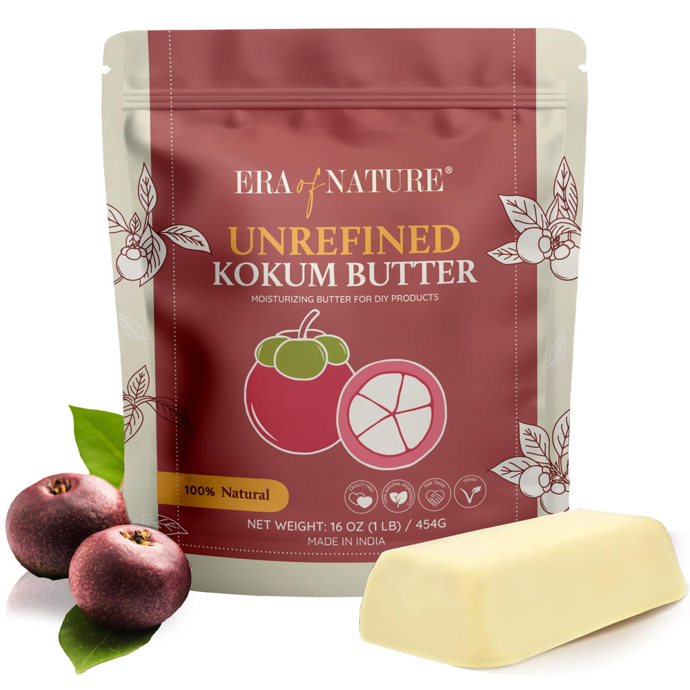 Era of Nature Manteca Kokum cruda en envase de 16 oz para mezclar