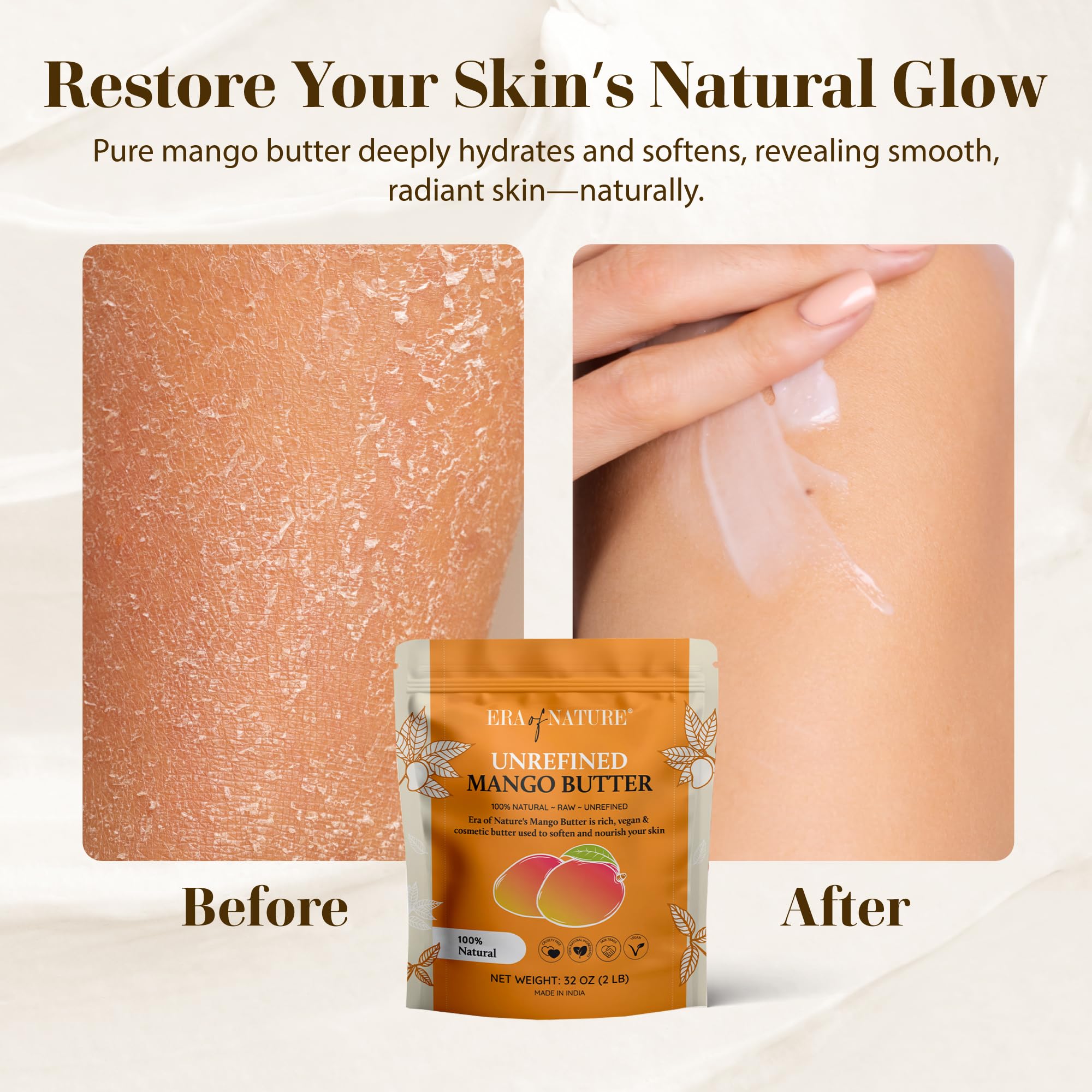 Base naturelle pour baume à lèvres DIY avec Era of Nature mangue cru.