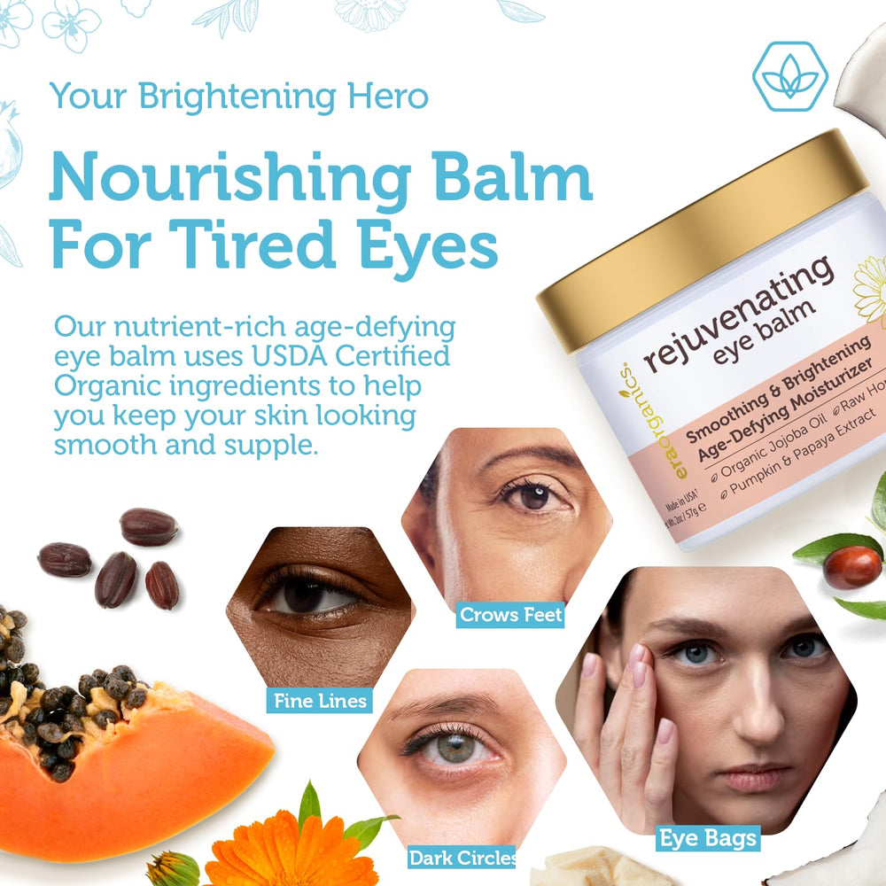 Era Organics aplicación diaria contorno ojos facilita uso diario por la mañana y noche.