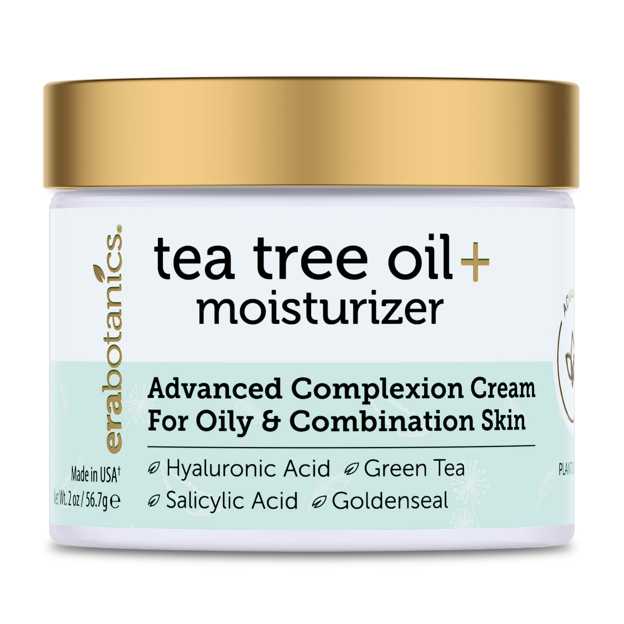 Era Organics crema arbol-de-te-textura suave para piel grasa y absorción rápida