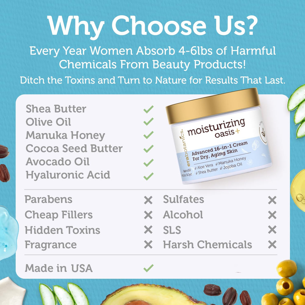 Era Organics Crema Facial Nocturna Avanzada: aloe vera para calmar irritaciones y enrojecimiento menor.