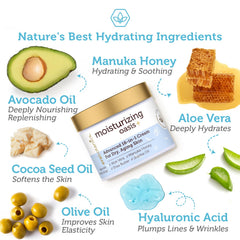 Era Organics Crema Facial Nocturna Avanzada: textura cremosa para hidratación ligera diaria.