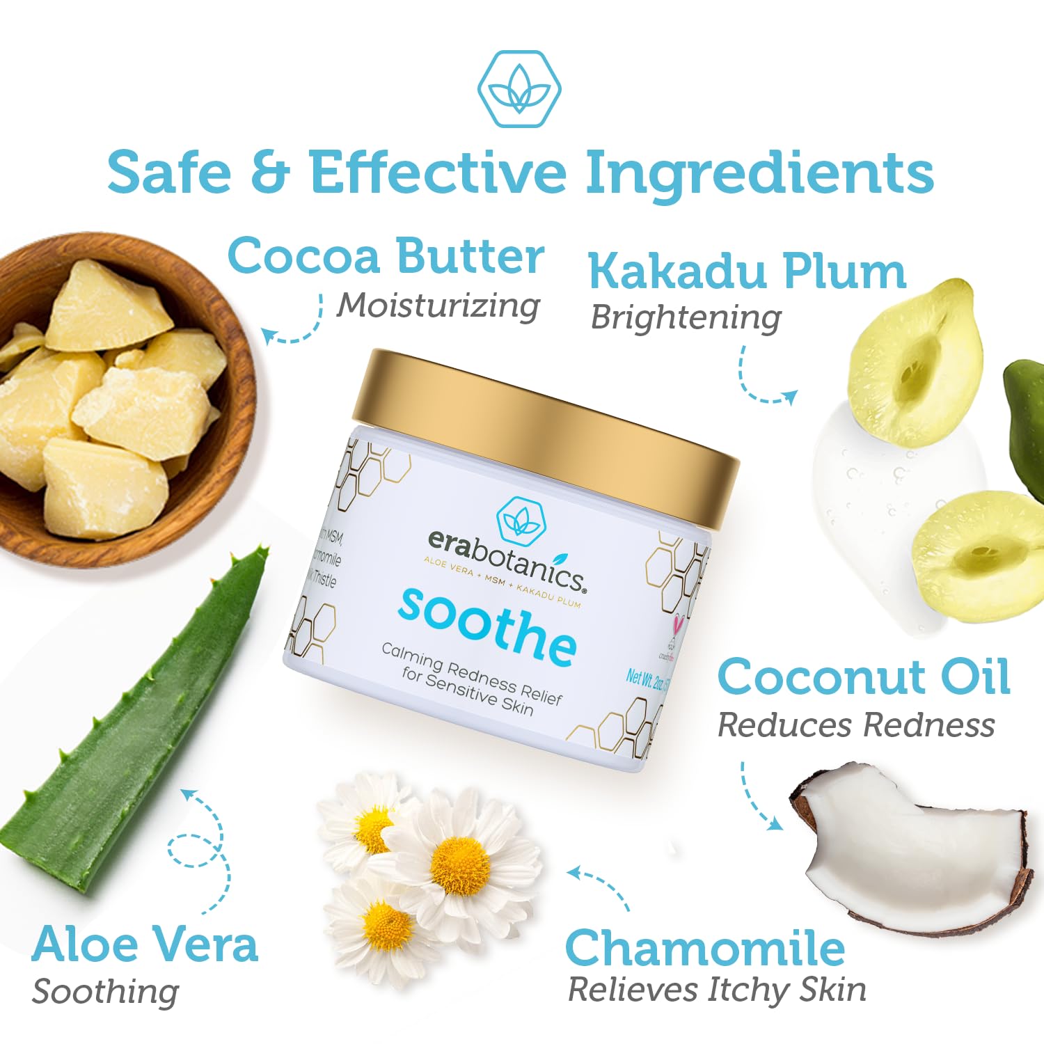 Era Organics crema-textura-mate aplicación suave hidrata sin grasa.
