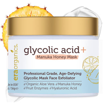 Era Organics Glycolic Acid Peel, botella con textura gel para exfoliación suave.