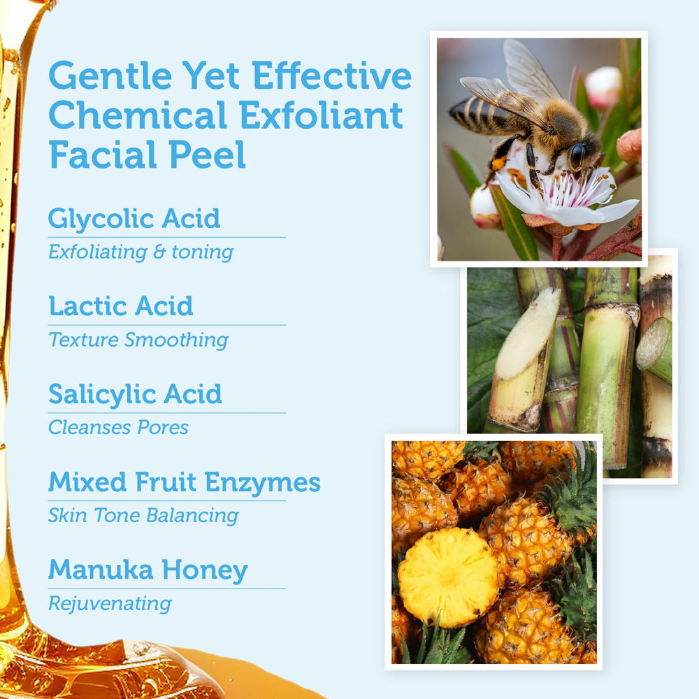 Era Organics Glycolic Acid Peel, envase práctico para cuidado facial diario.