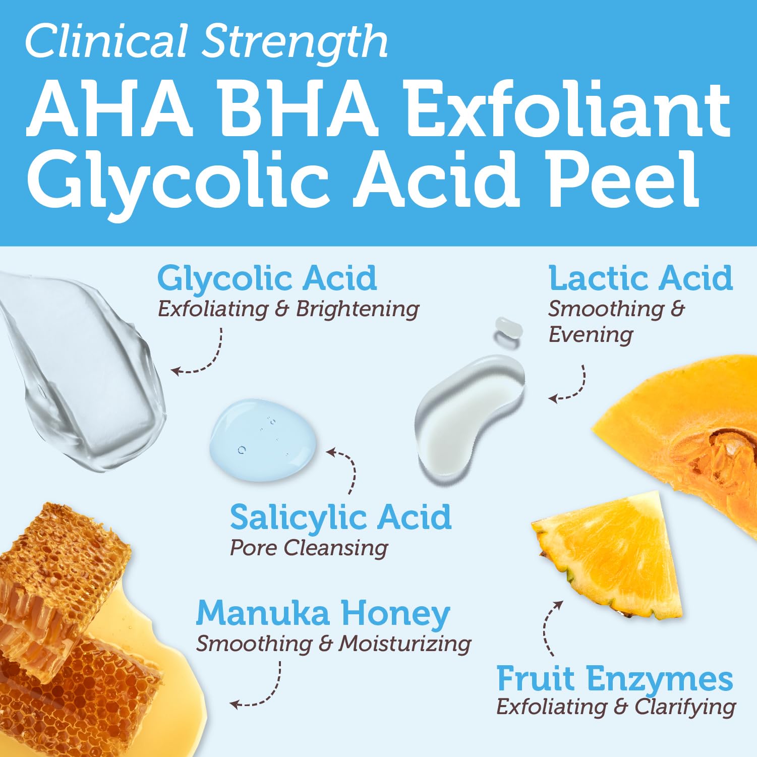 Era Organics Glycolic Acid Peel, ingredientes aloe vera visibles que hidratan la piel.