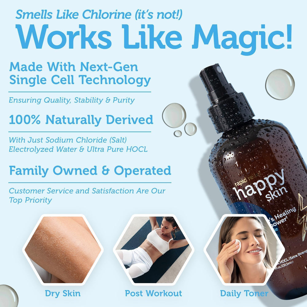 Era Organics Happy Skin Toner: etiqueta con ingredientes naturales y pH balanceado.