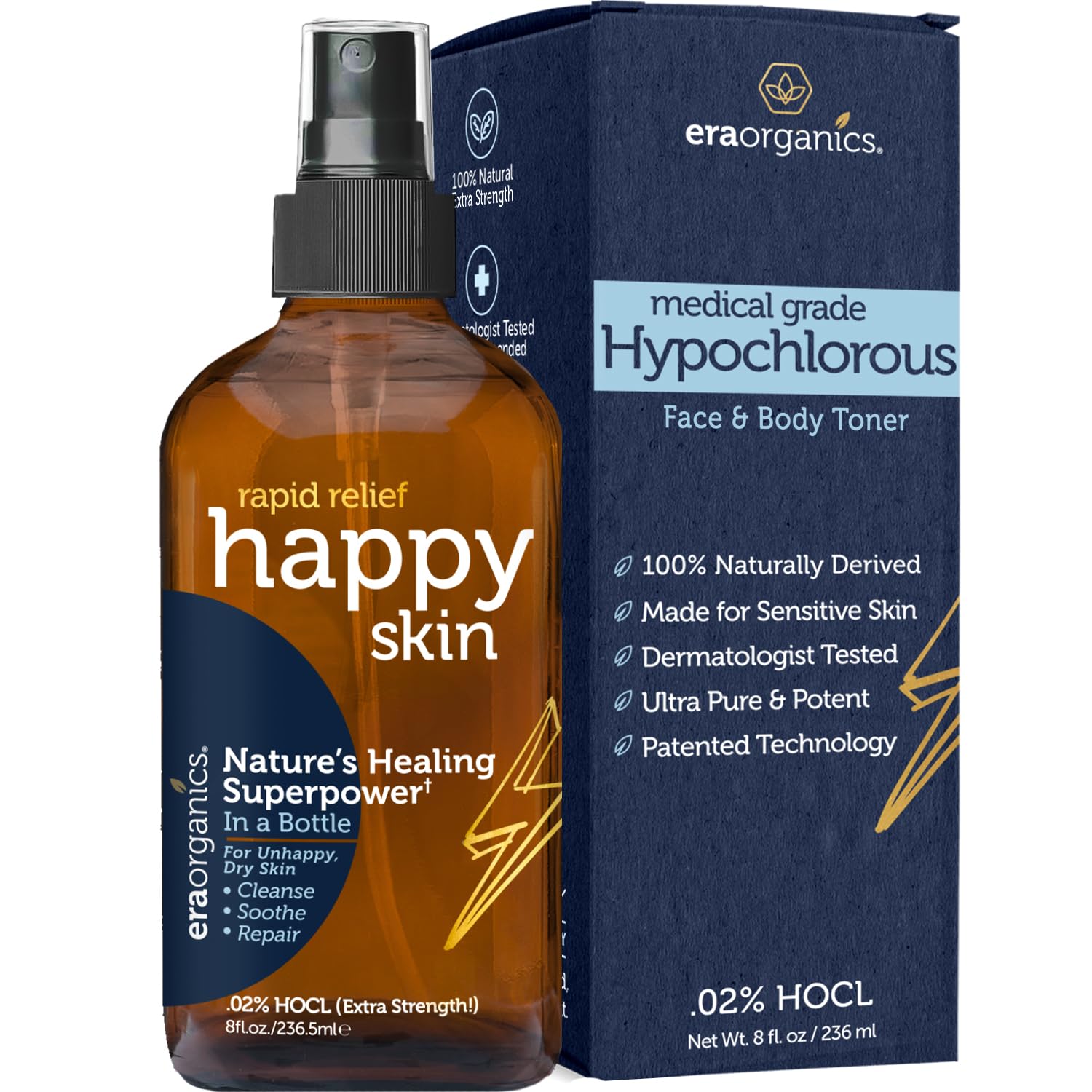 Era Organics Happy Skin Toner: modo aplicación cómodo para aprovechar beneficios suaves.
