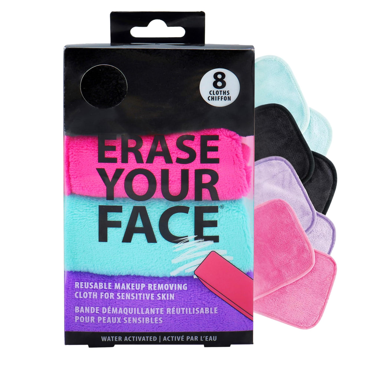 ERASE YOUR FACE: toalla microfibra desmaquillante para limpieza suave con agua