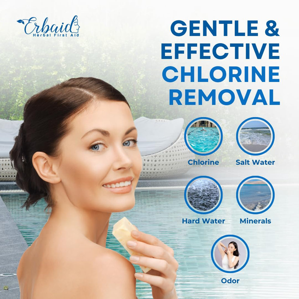 Erbaid Champú Nadadores aplicación tras nadar, hidrata piel y cabello