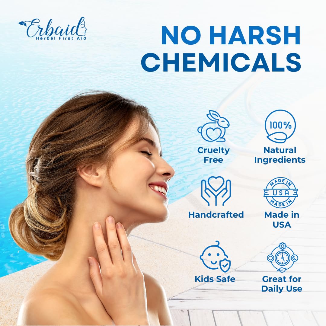 Erbaid Champú Nadadores cabello protegido contra cloro tras la piscina