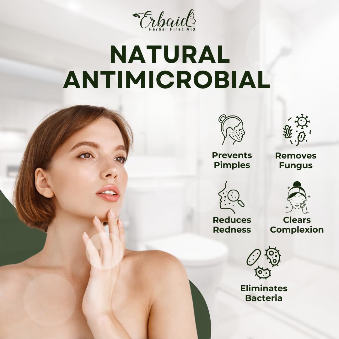 Erbaid jabón arbol de te aroma cítrico, experiencia fresca en ducha.