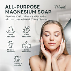 Jabón Erbaid Magnesio Mar Muerto: textura cremosa ideal para exfoliación suave