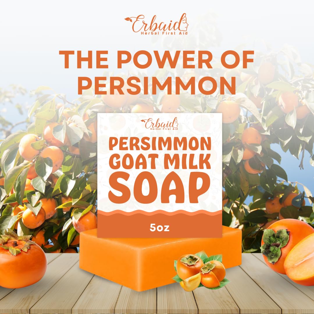 Erbaid Jabón Persimmon, barra de cuidado que combate malos olores y refresca