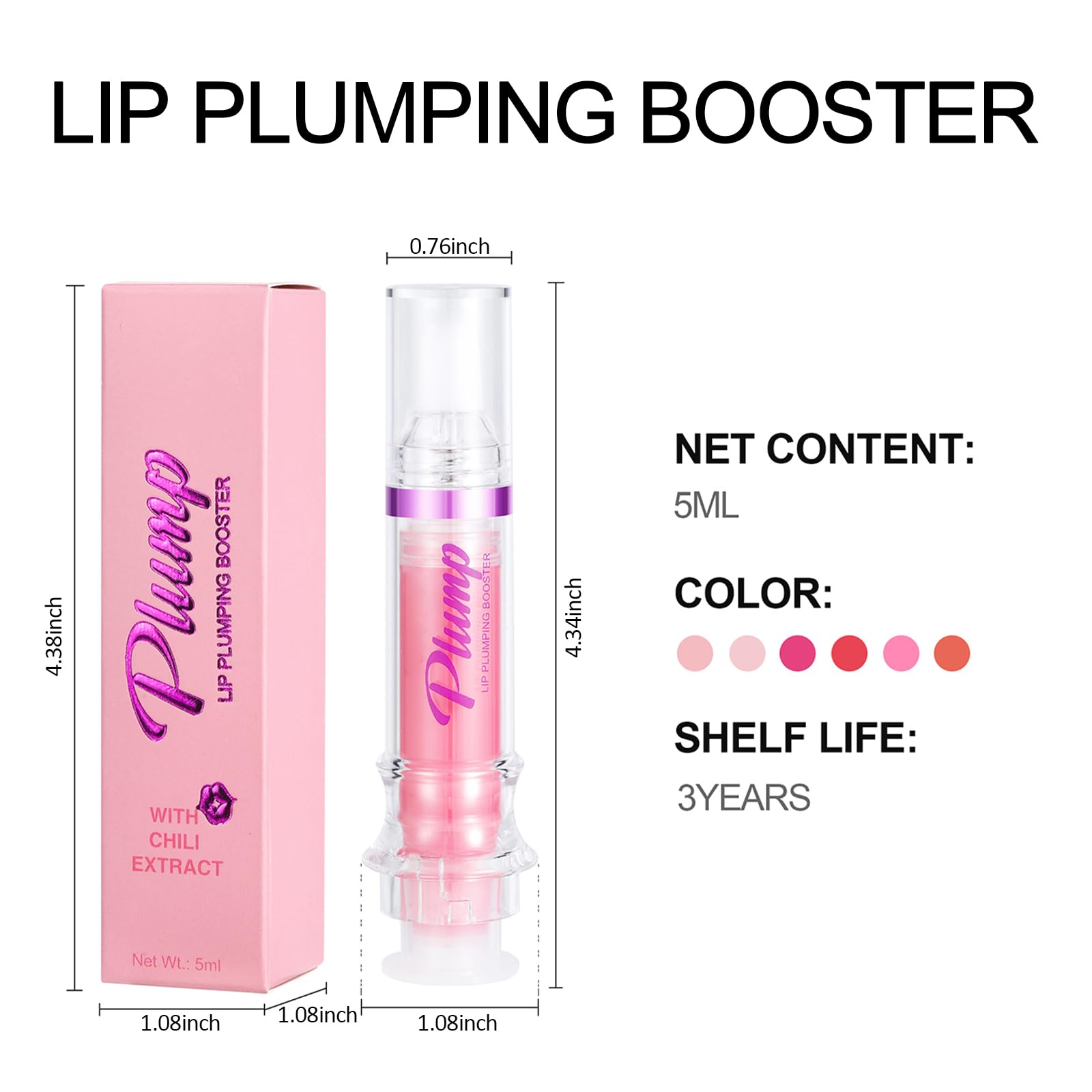 Erinde Lip Plumper Gloss aporta hidratación suave y duradera.