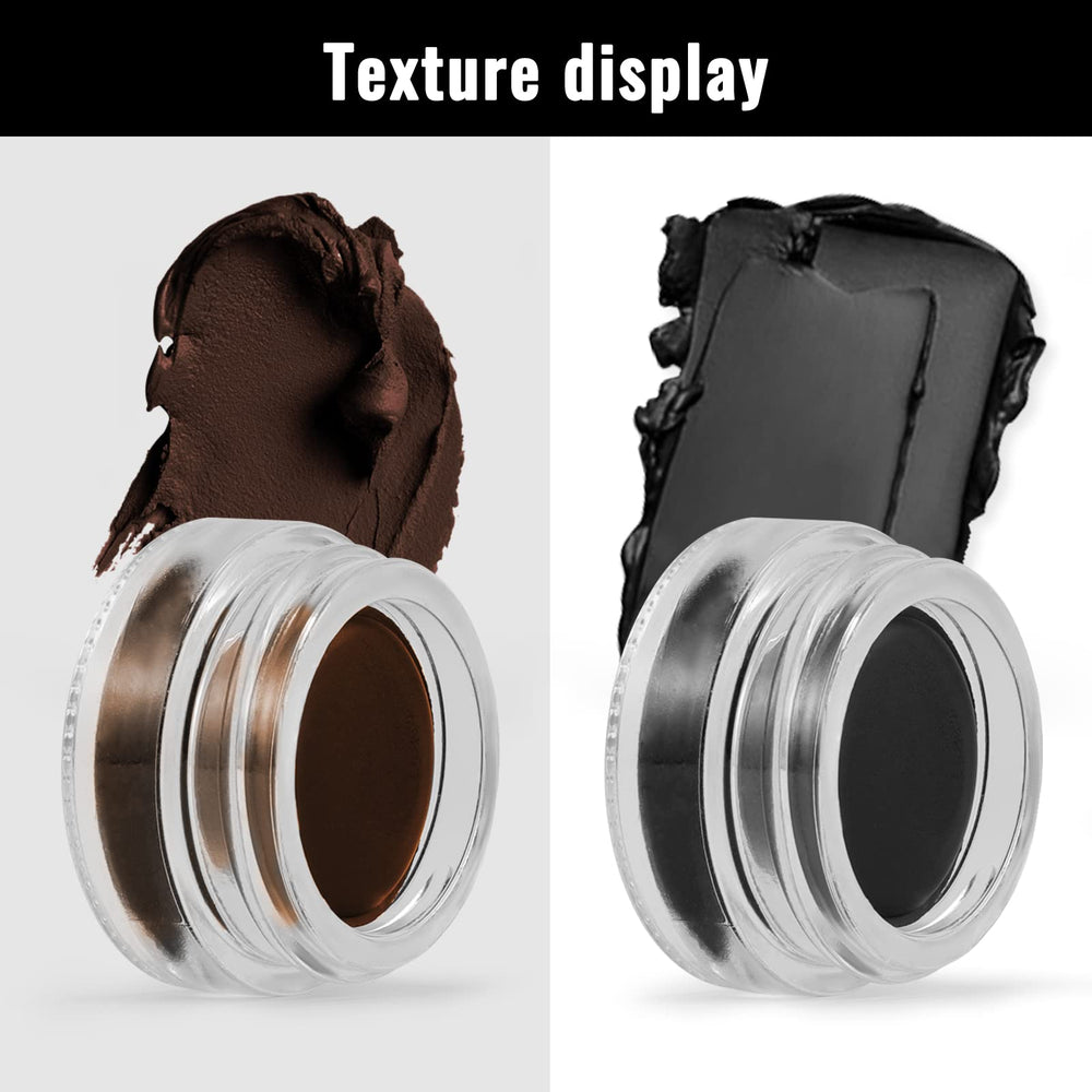 Delineador gel marrón Erinde: color duradero 24h, incluso con sudor.