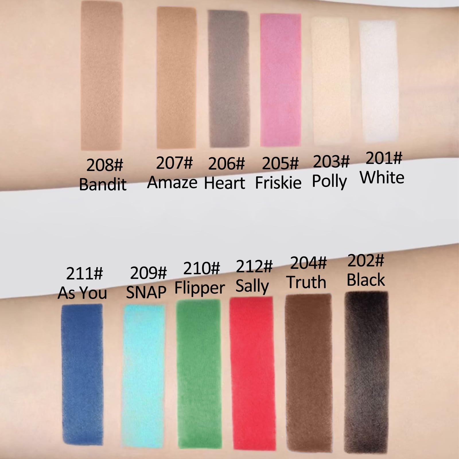 Erinde paleta sombras beige mate con larga duración para maquillaje que persiste todo el día