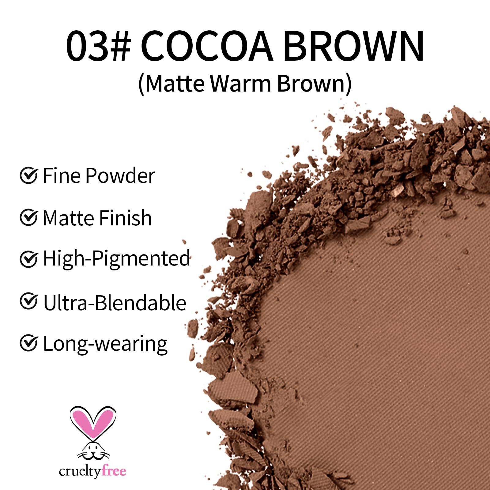 Erinde Sombras de ojos pigmentación intensa, adecuada para looks de día o noche.