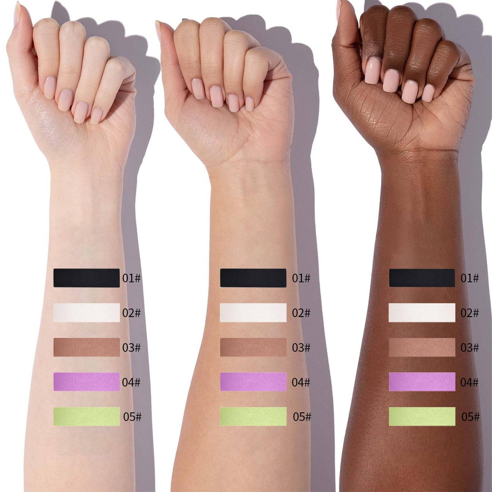 Erinde Sombras de ojos textura cremosa que se difumina fácilmente.