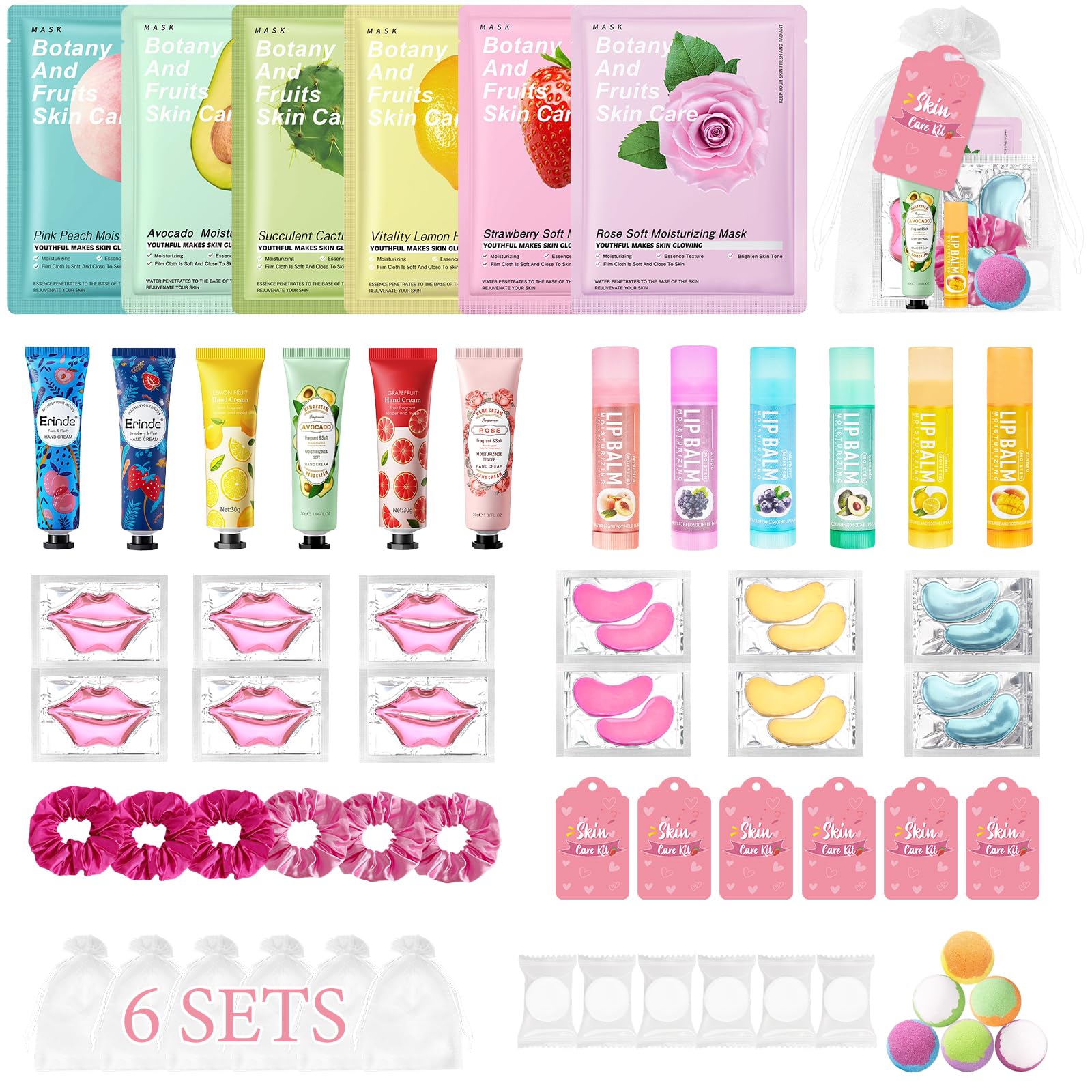 Erinde kit spa-anniversaire-filles: ensemble complet pour choyer les invitées.