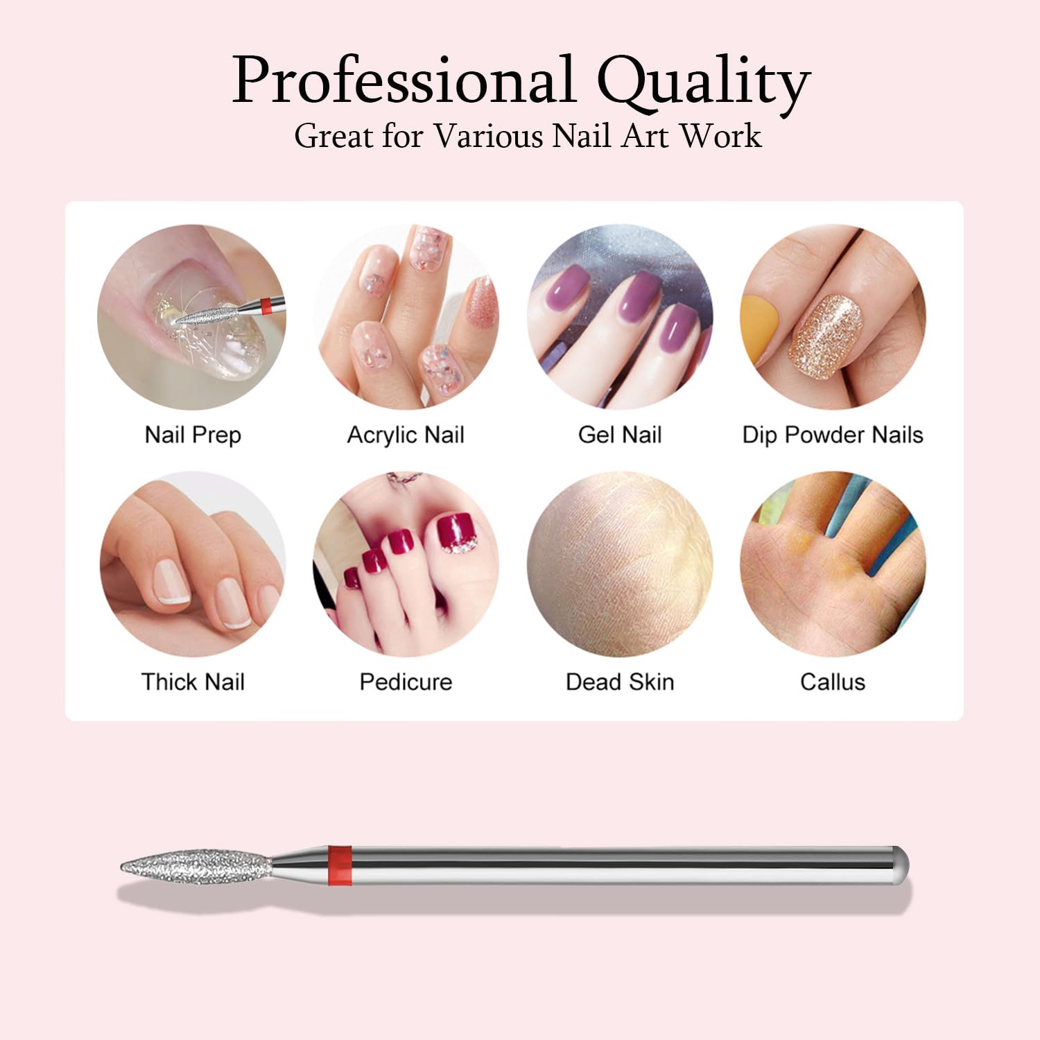 ERUIKA set portátil para manicura y pedicura en casa o en el salón.