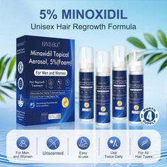 Lata ERYLVEKA Minoxidil 5% sin fragancia para piel sensible.