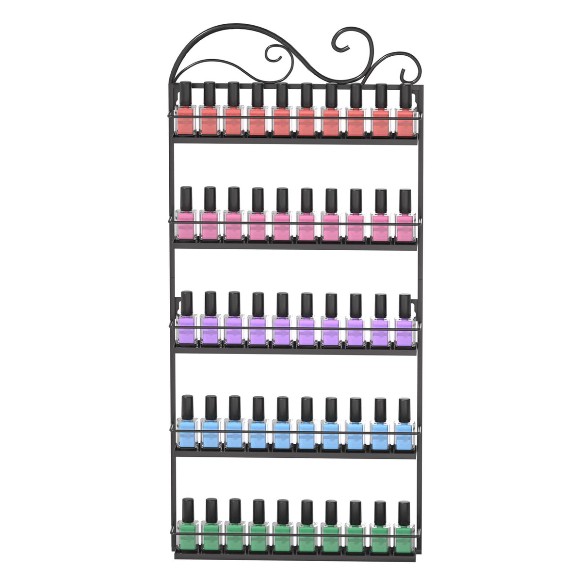 ERYTLLY estante de esmaltes para pared, organizador compacto para acceso rápido