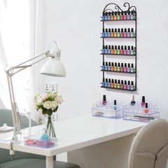 ERYTLLY organizador de esmaltes de cinco niveles, optimiza espacio de mostrador