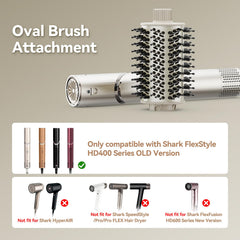 Esctabalt, attache brosse ovale pour Shark HD400, accélère le séchage et le modelage.